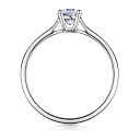 Кольцо из белого золота с бриллиантом