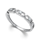 Кольцо из белого золота с бриллиантами