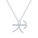 Подвеска из серебра с фианитом