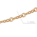 Цепь автомат из серебра, плетение панцирное