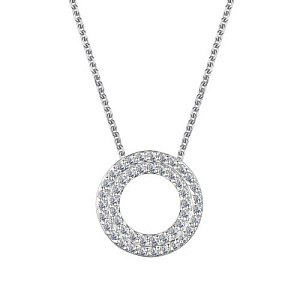 Колье из белого золота