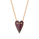 Колье из красного золота с рубинами