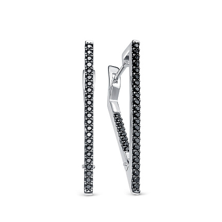 Серьги из белого золота