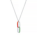 Колье из серебра с эмалью