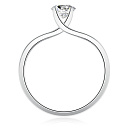 Кольцо из серебра с фианитом