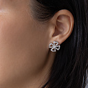 Серьги из белого золота с бриллиантами