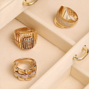 Кольцо из желтого золота с бриллиантами