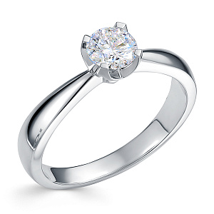 Кольцо из белого золота