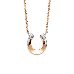 Колье из красного золота с бриллиантами