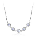 Колье из серебра с фианитом