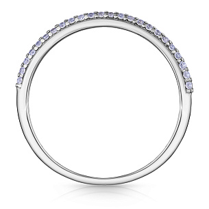 Кольцо из серебра с фианитом