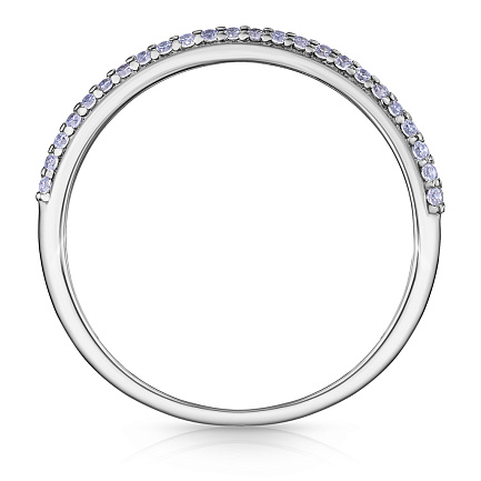 Кольцо из серебра с фианитом