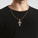 Крест из серебра с позолотой