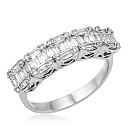 Кольцо из белого золота с бриллиантами