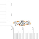 Кольцо из красного золота с бриллиантом