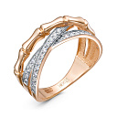 Кольцо из красного золота с бриллиантами