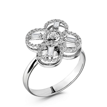 Кольцо из белого золота