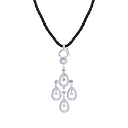 Подвеска из серебра с фианитом