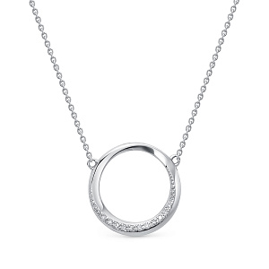 Колье из белого золота с бриллиантами