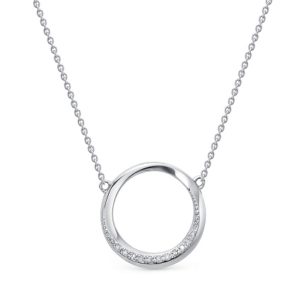 Колье из белого золота с бриллиантами