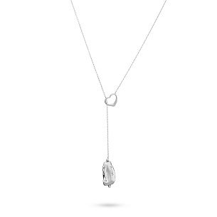 Колье из серебра с циркониями