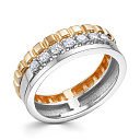 Кольцо из красного золота с бриллиантами