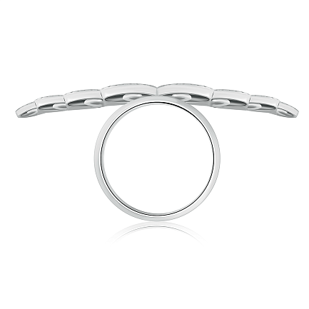 Кольцо из серебра с фианитом