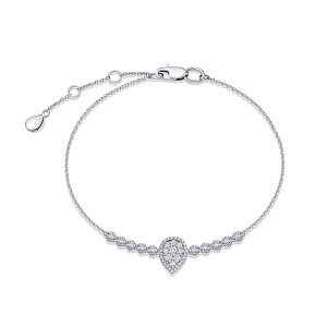 Браслет из белого золота с бриллиантами