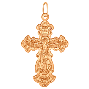 Крест из красного золота