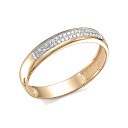 Кольцо из красного золота с бриллиантами