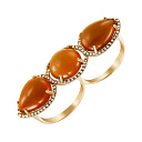 Кольцо из желтого золота с бриллиантами