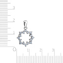 Подвеска из серебра с фианитом