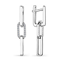 Серьги из белого золота с бриллиантами