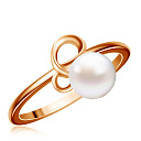 Кольцо из красного золота с жемчугом