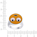 Кольцо из серебра с эмалью