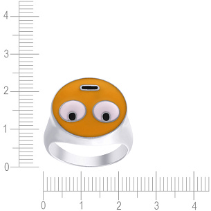 Кольцо из серебра с эмалью