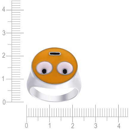 Кольцо из серебра с эмалью