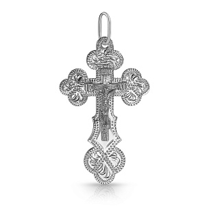 Крест из белого золота