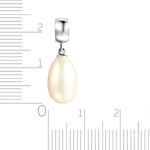 Подвеска из красного золота с жемчугом