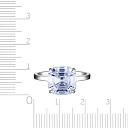 Кольцо из серебра с фианитом