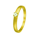 Кольцо из серебра с фианитом