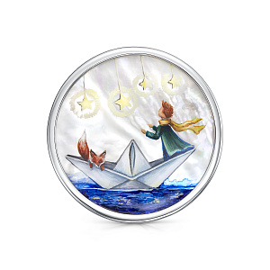 Брошь из серебра