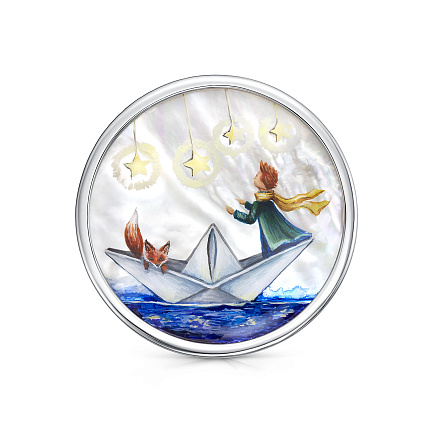 Брошь из серебра