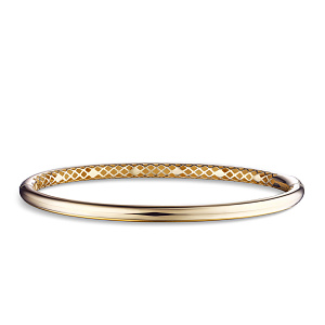 Браслет жесткий из желтого золота