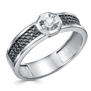 Кольцо из платины с бриллиантом