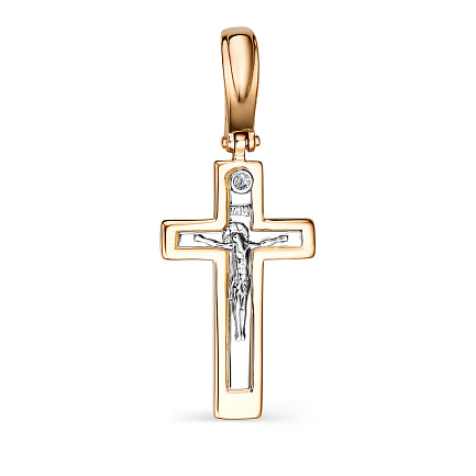 Крест из красного золота