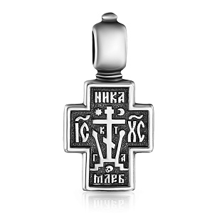 Крест из серебра с золочением