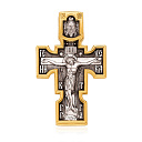 Крест из серебра с позолотой