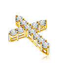 Колье из желтого золота с бриллиантами