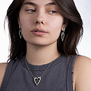 Серьги с английским замком из серебра